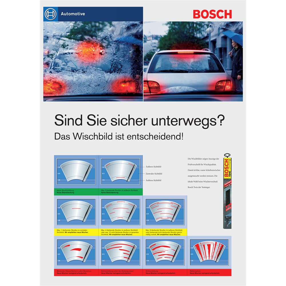 BOSCH SCHEIBENWISCHER SET VORNE 650+550mm passend für BMW 5ER E39 TOURING