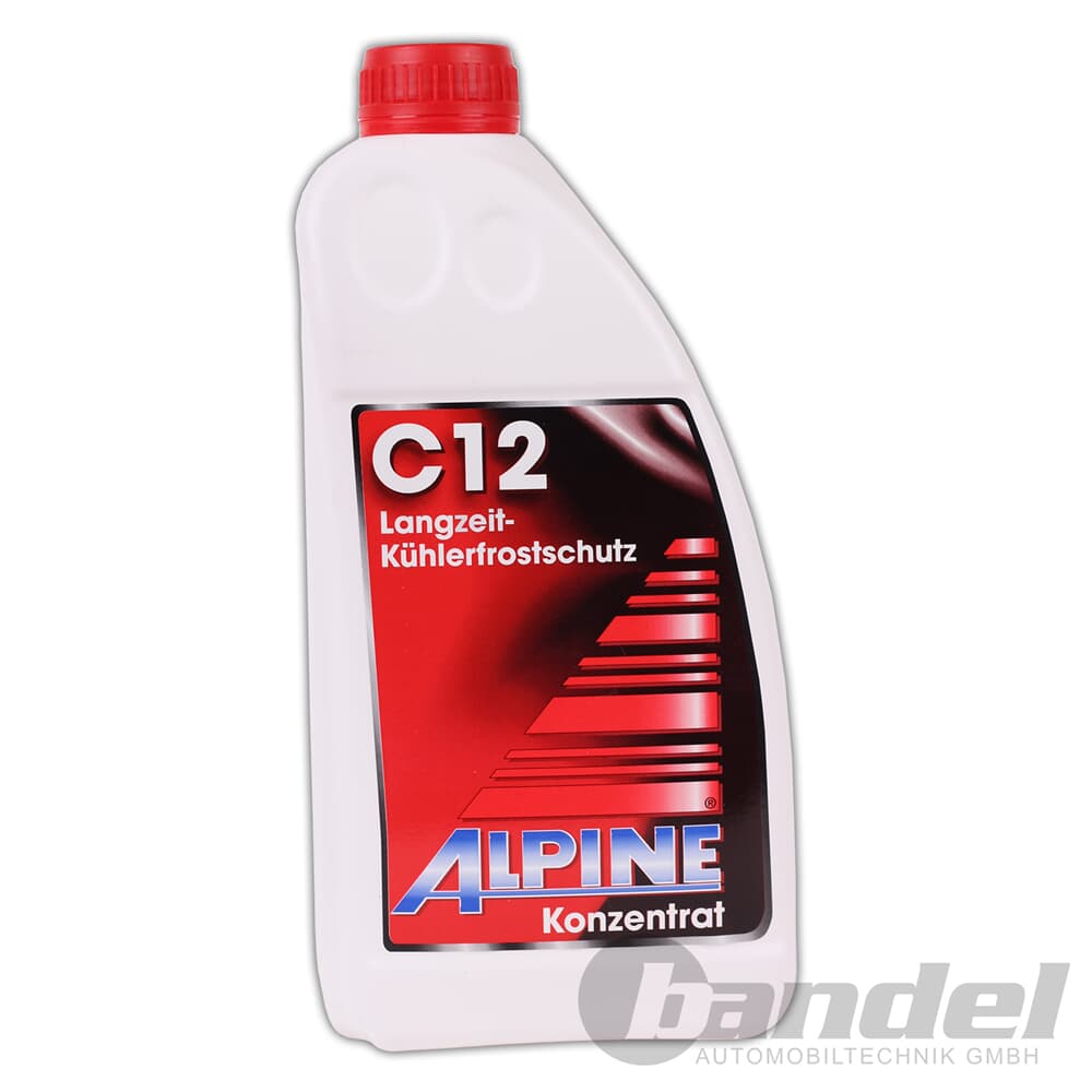 ALPINE KÜHLERFROSTSCHUTZ C12 KONZENTRAT ROT 1,5L / Antifreeze