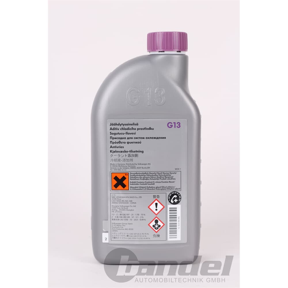 OilandParts - VW Kühlmittelzusatz G13 Ready Mix G013 040 M5 - 1,5 Liter