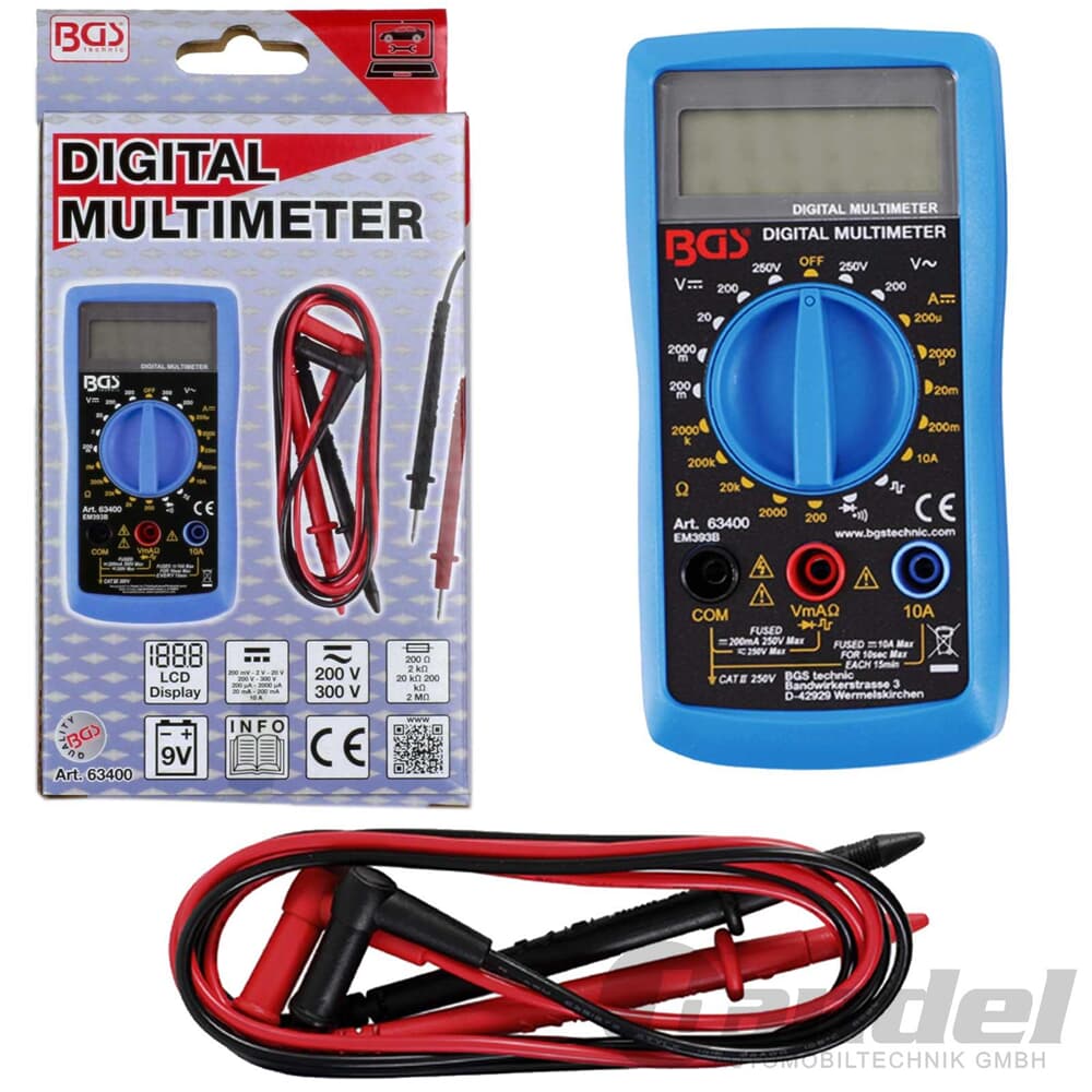 Tester mulitimetro digitale BGS 63400