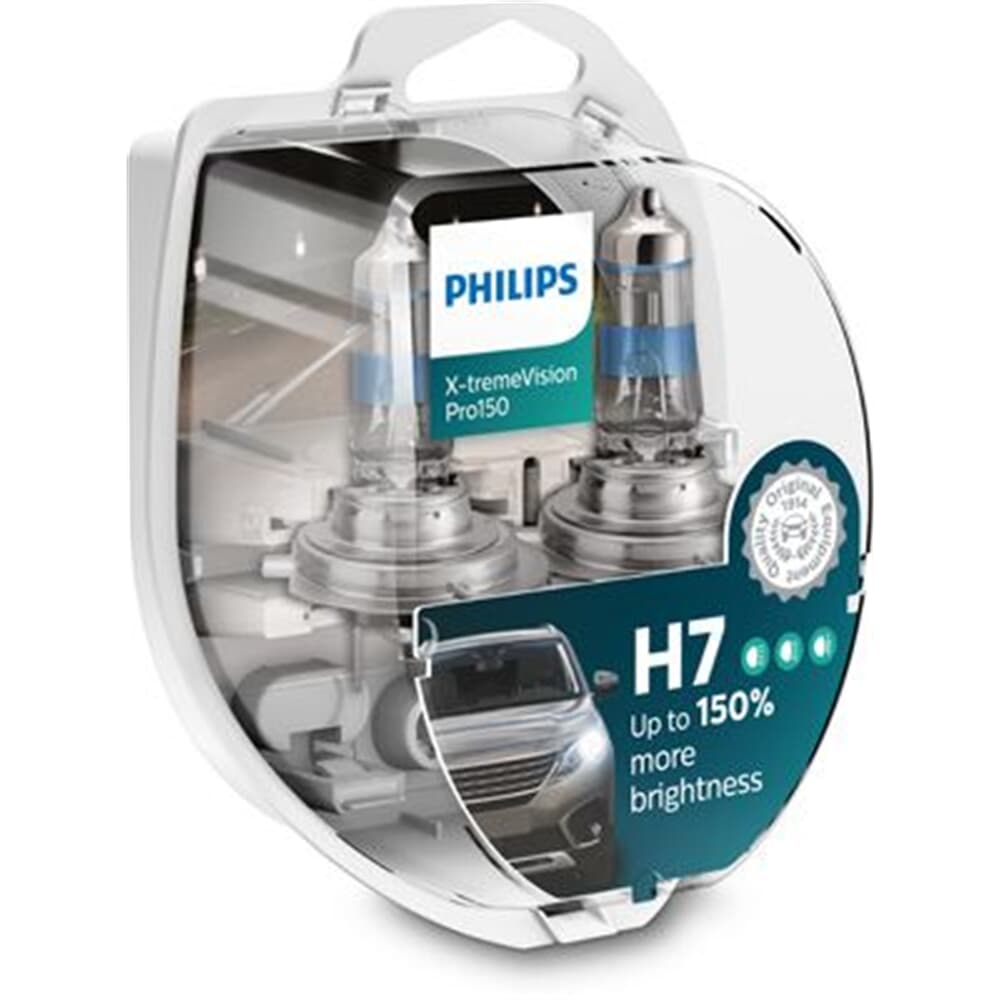 2x original PHILIPS® X-treme VISION H7 +130% mehr Licht KFZ AUTO  GLÜHLAMPEN H7