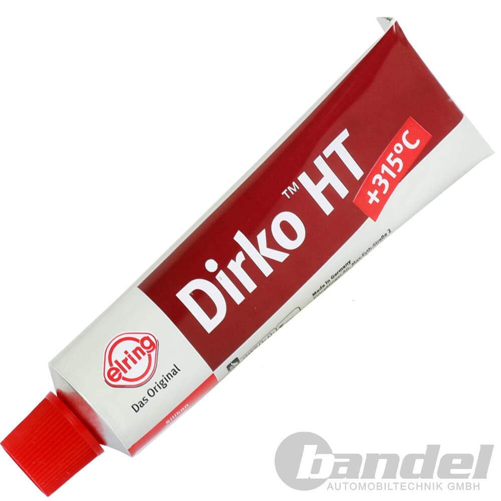 Dirko HT Dichtmasse Rot 70ml dauerelastisch bis 315°C - Car