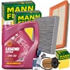 1x MANN-FILTERSET+MANNOL 0W30 passend für 0,9 FIAT 500+C 312+FIAT PANDA 312 319