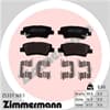 ZIMMERMANN BREMSSCHEIBEN 234mm + BELÄGE HINTEN passend für HYUNDAI i10