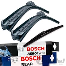 3x Scheibenwischer Vorne+Hinten Bosch AeroTwin CITROEN NEMO Kombi 2009-2017