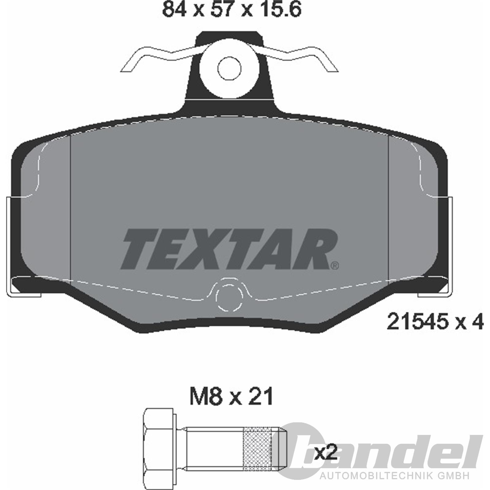 passend für Nissan TEXTAR Bremsscheiben Beläge Almera N15 234mm HA